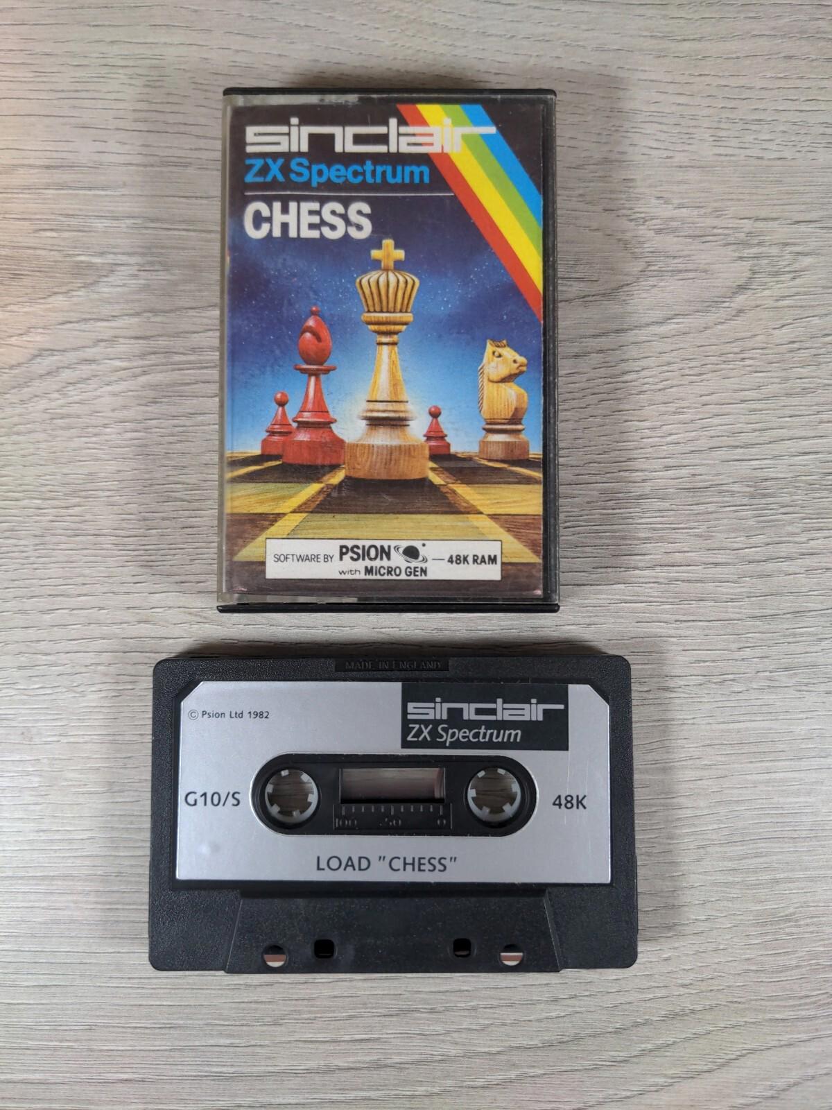 Chess ZX Spectrum 48K Video Game Cassette Tested & Working