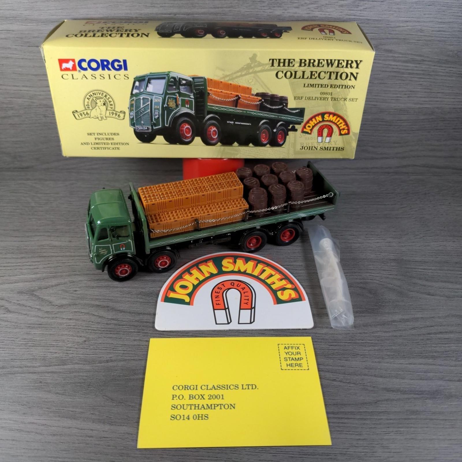 Classic Corgi The Brewery Collection 09801 ERF Delivery Truck Set Die-Cast Model