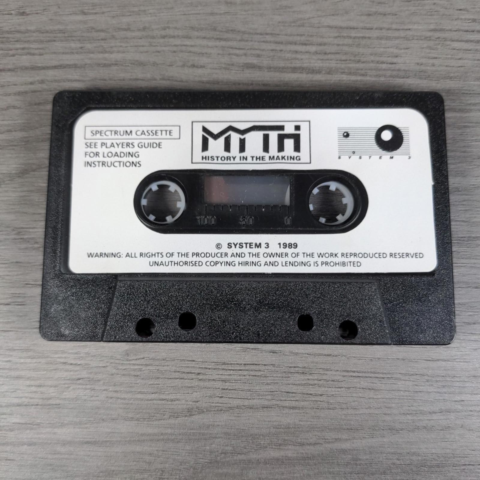 Myth History In The Making ZX Spectrum Game Cassette Big Box Tested & Working
