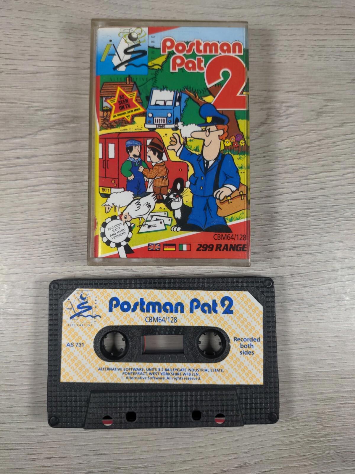 Postman Pat 2 Commodore 64 C64 Game Cassette Tested & Working