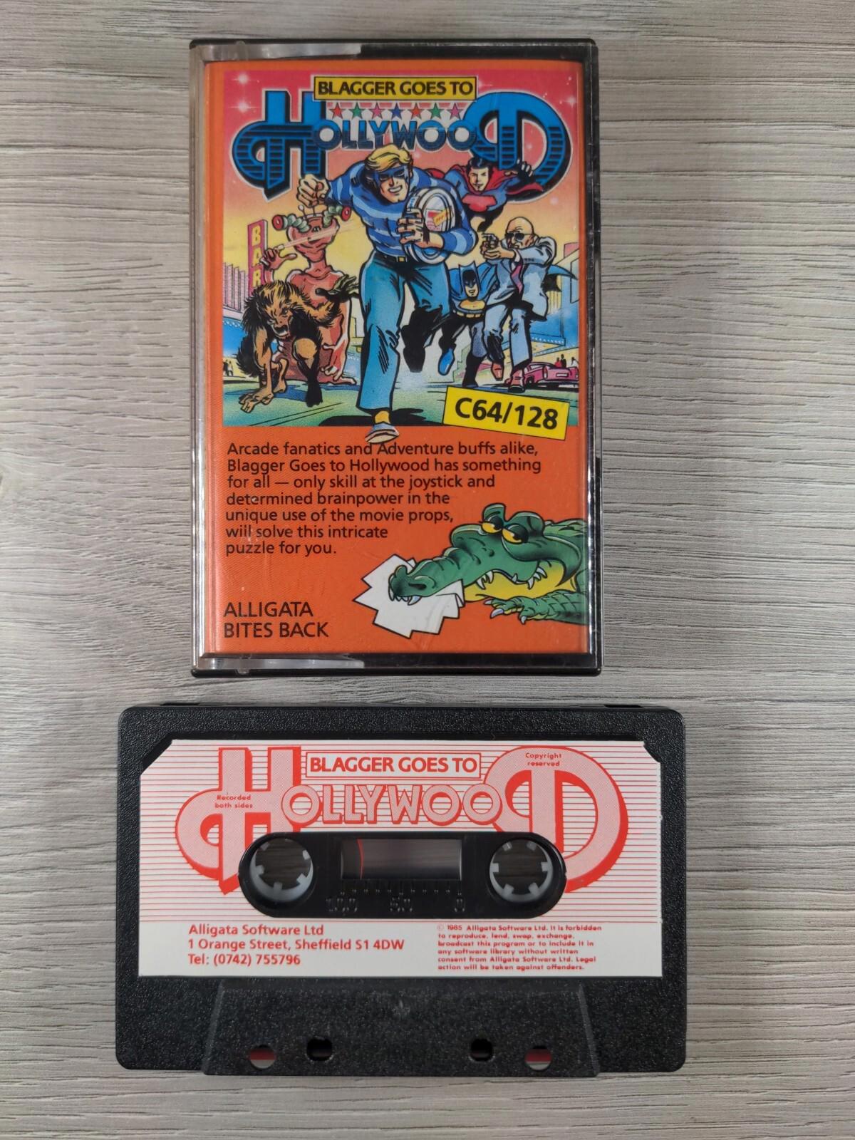 Blagger Goes To Hollywood Commodore 64 C64 Video Game Cassette Tested & Working