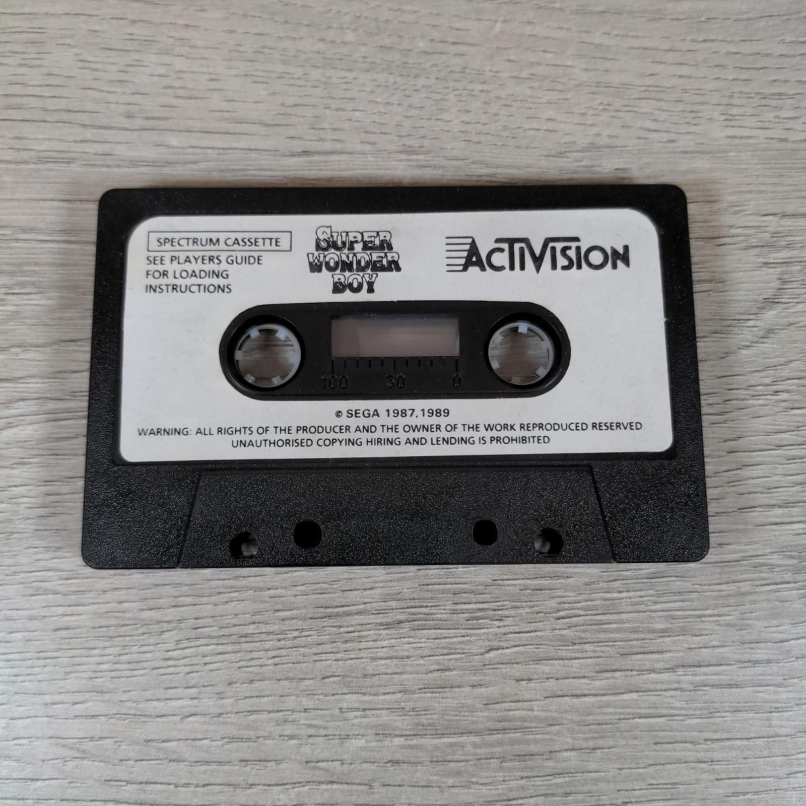 Super Wonder Boy ZX Spectrum Game Cassette Activision Big Box Tested & Working