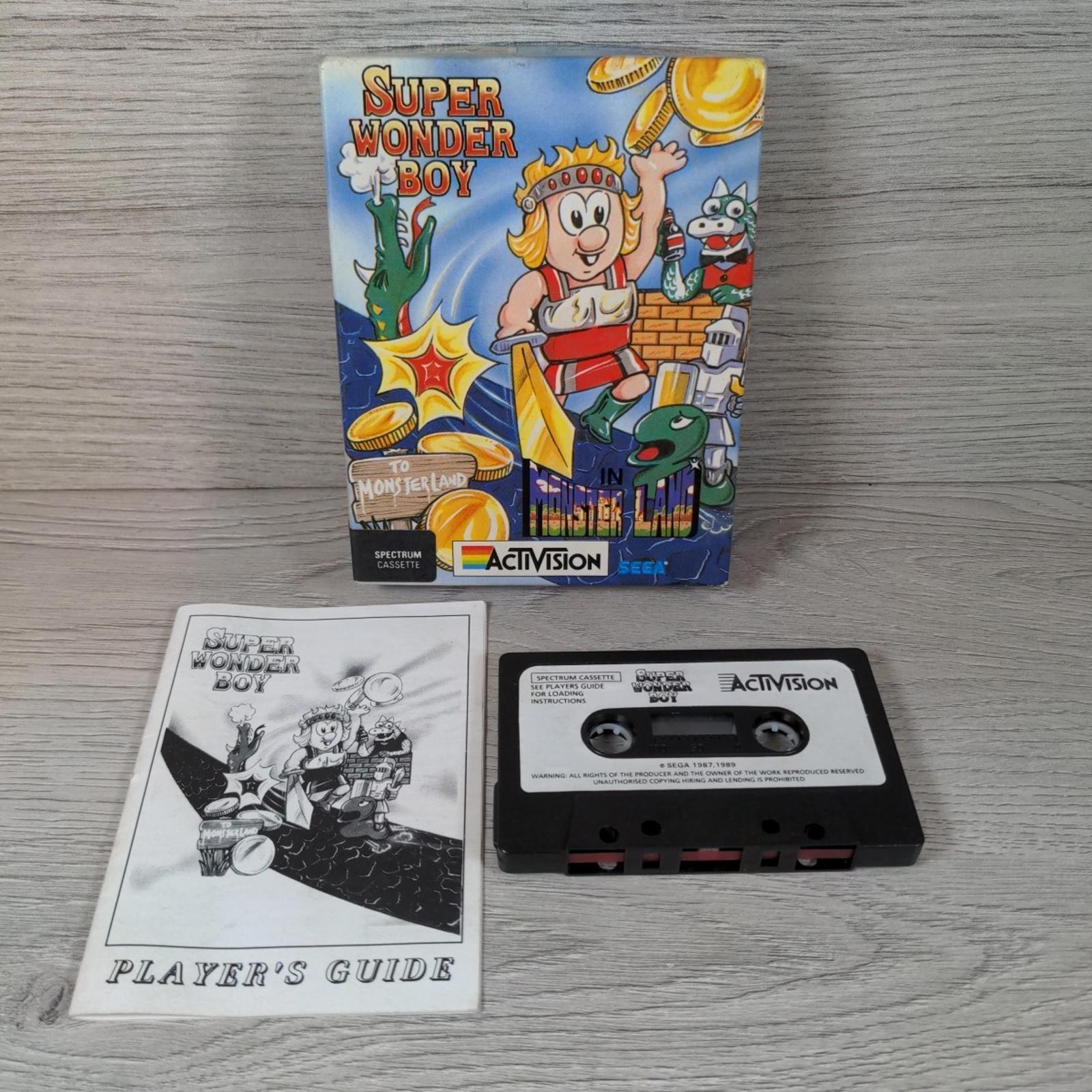Super Wonder Boy ZX Spectrum Game Cassette Activision Big Box Tested & Working