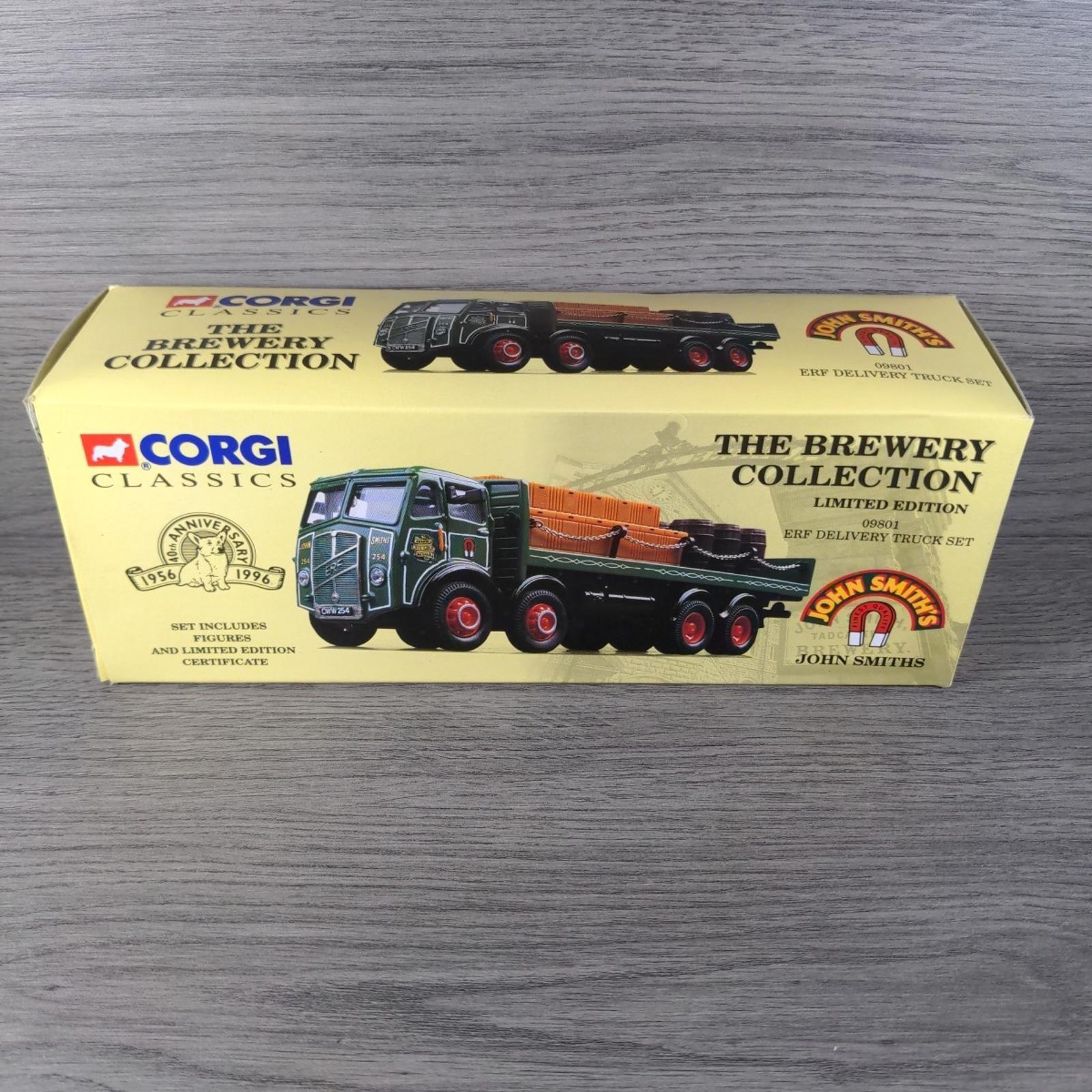 Classic Corgi The Brewery Collection 09801 ERF Delivery Truck Set Die-Cast Model
