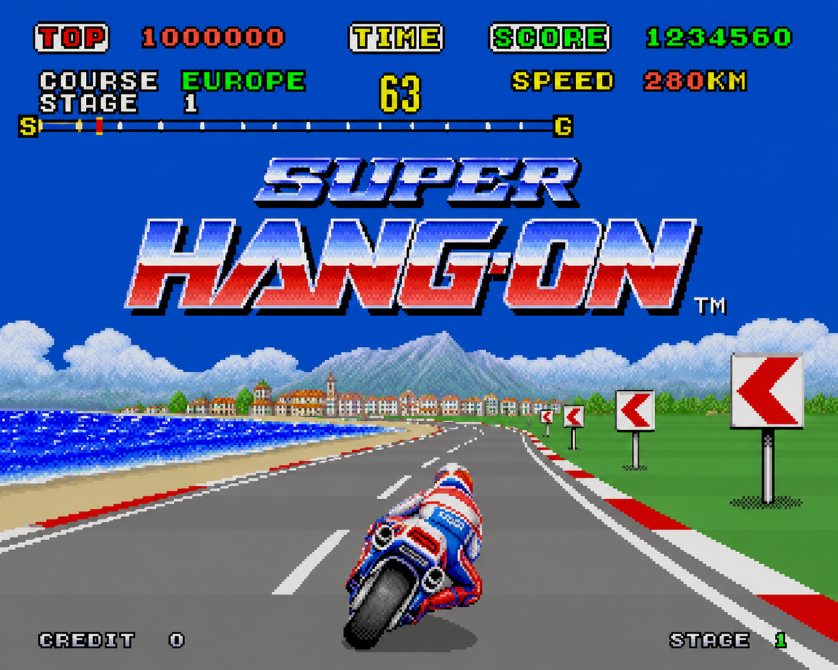 Super Hang On Game: The Ultimate Motorcycle Racing Experience - Retrorama UK