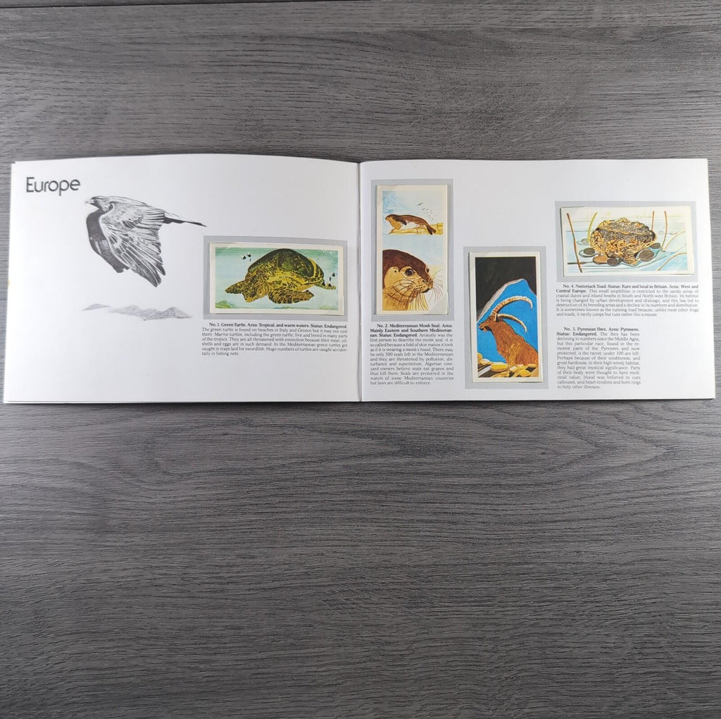 Brooke Bond Tea Picture Cards Album Vanishing Wildlife Complete Set