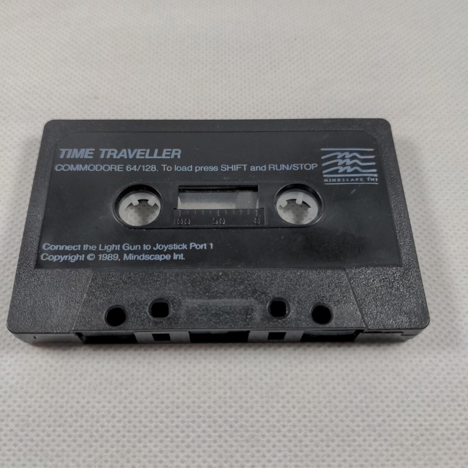 Time Traveller Commodore 64 C64 Game Cassette Light Gun Game Tested & Working