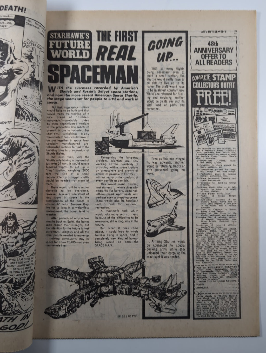 Spike Comic Issue No.6 Feb 26th 1983 D.C Thomson Vintage Retro Comic