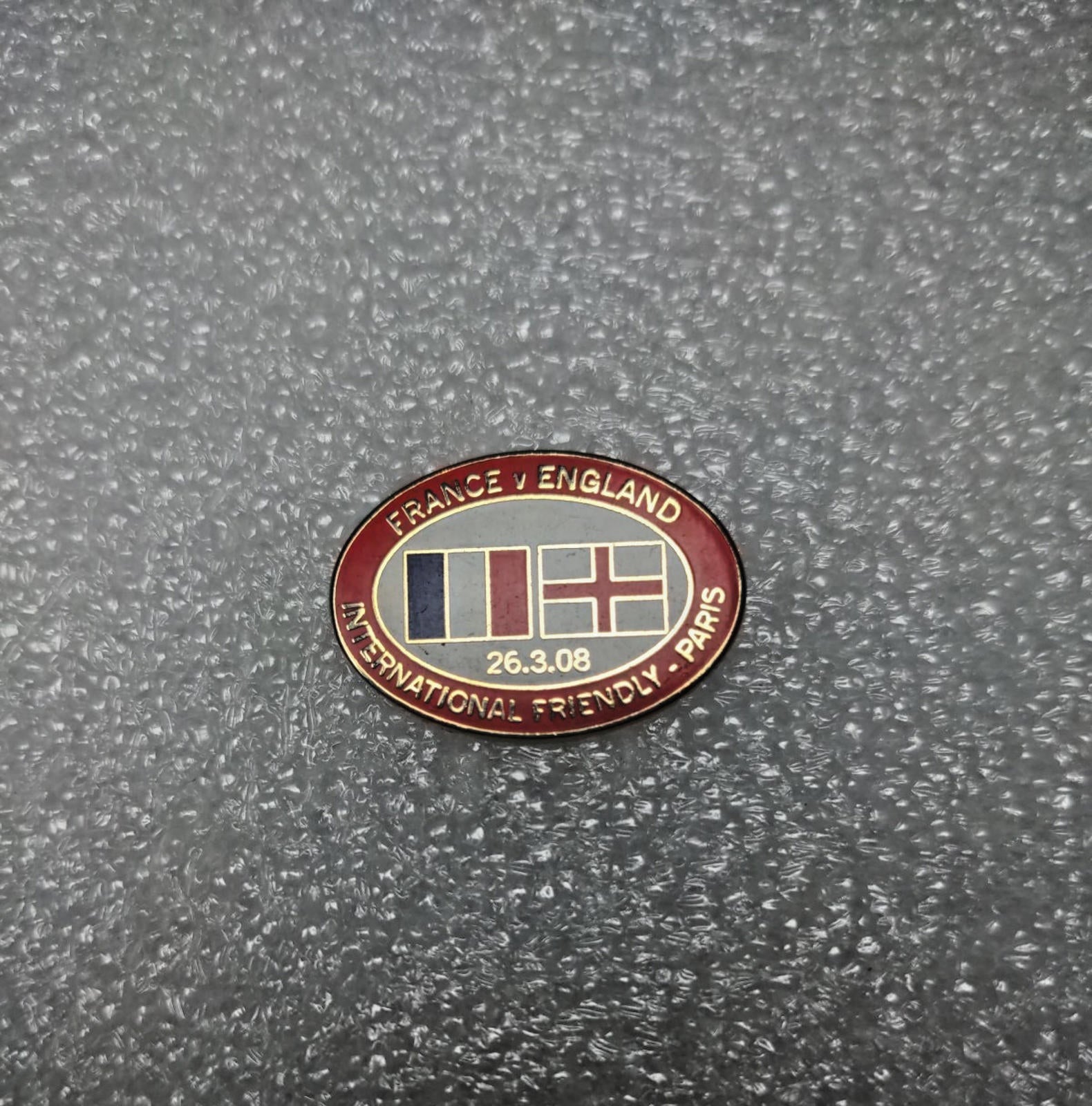 France V England International Friendly Paris 2006 Enamel Pin Badge - Retrorama UK