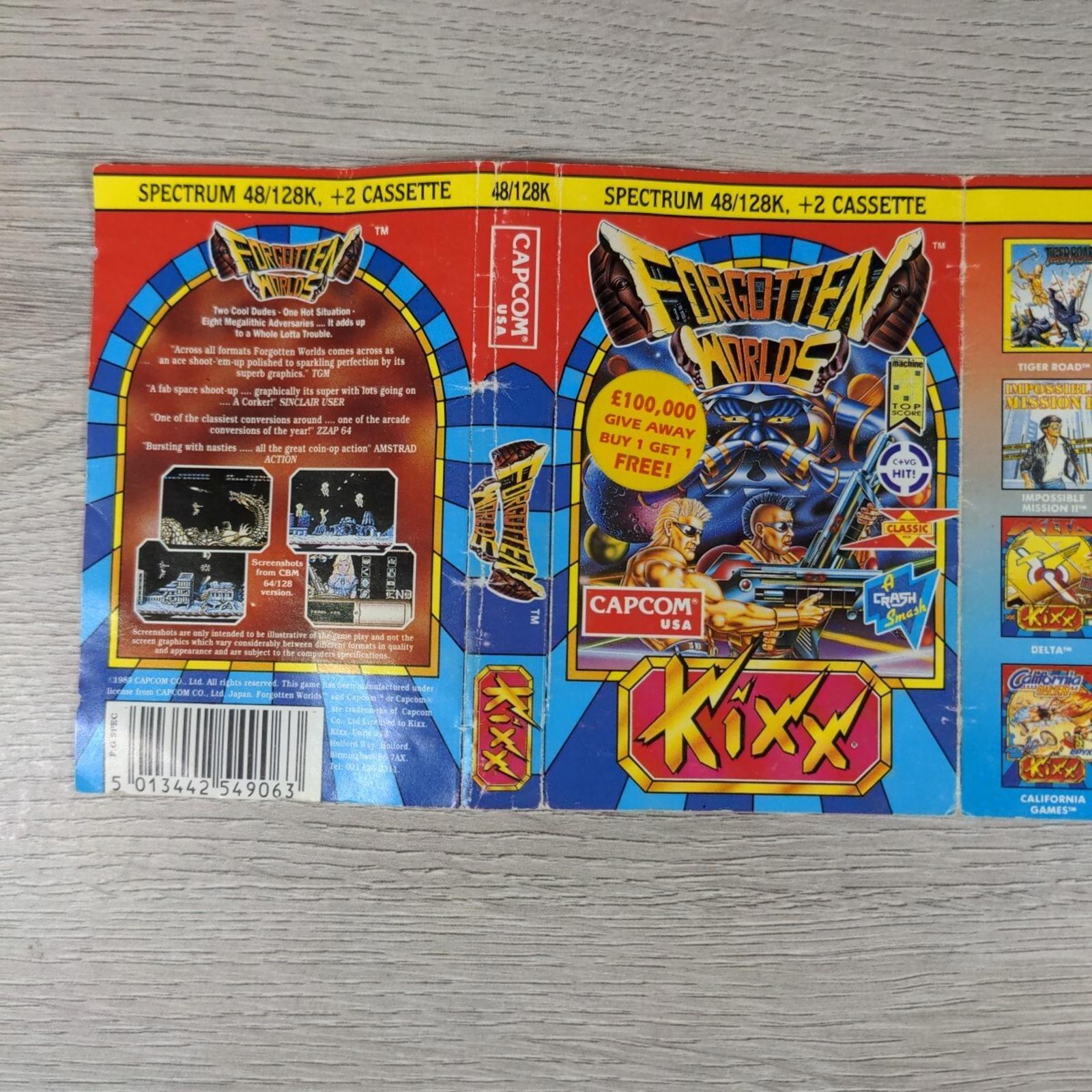 Forgotten Worlds ZX Spectrum 48K 128K Video Game Cassette Tested & Working