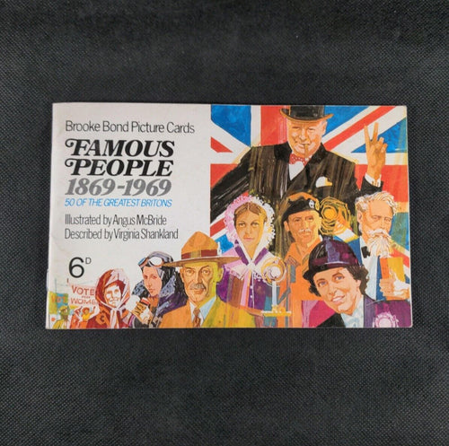 Brooke Bond Picture Cards Blank/Unused Card Album Famous People - Retrorama UK