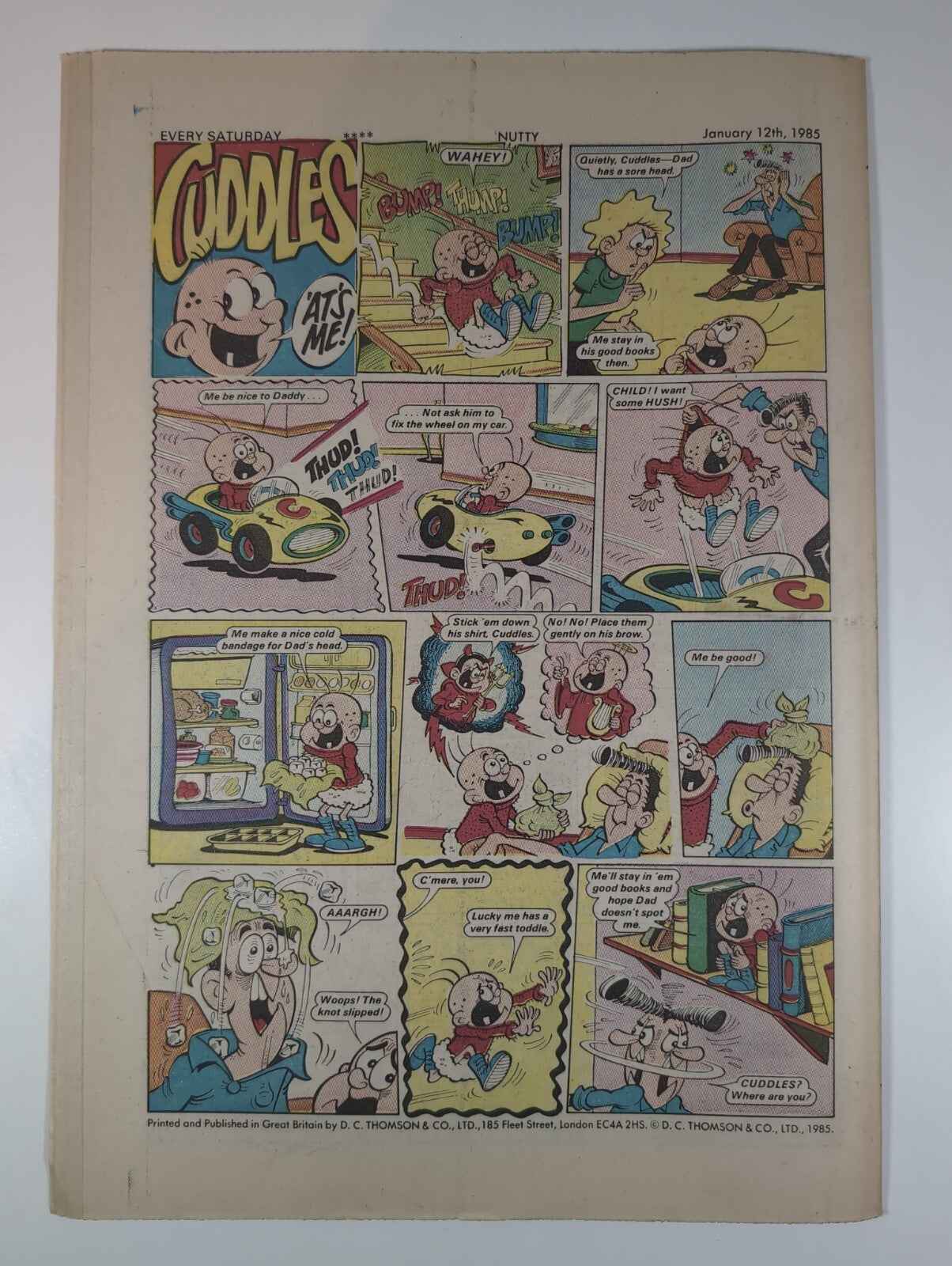Nutty Comic Featuring Bananaman Issue No. 257 Jan 12th 1985 Vintage Retro Comic