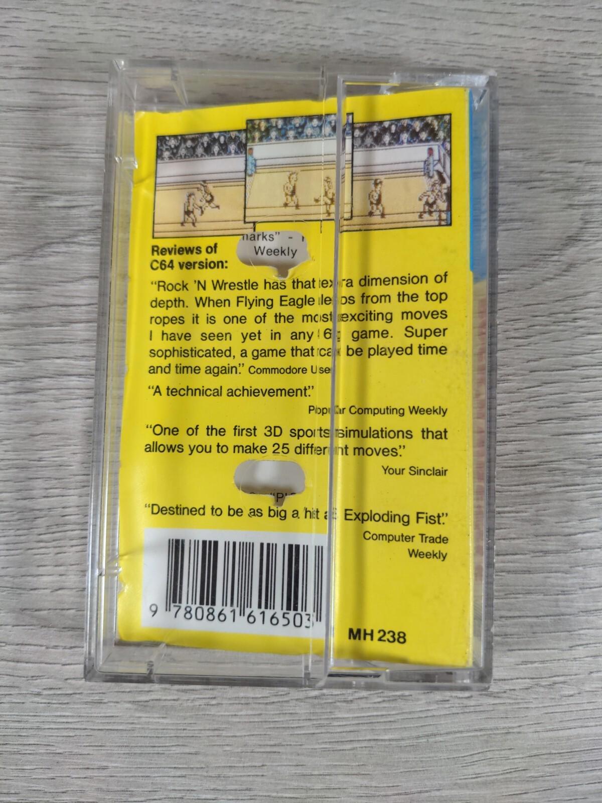 Rock N Wrestle ZX Spectrum 48K 128K Video Game Cassette Tested & Working