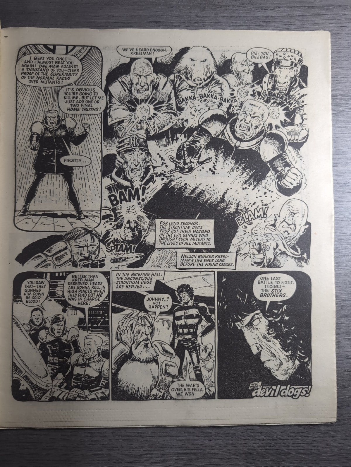 2000AD Prog 384 Featuring Judge Dredd Comic 22nd Sept 1984 Vintage Retro Comic