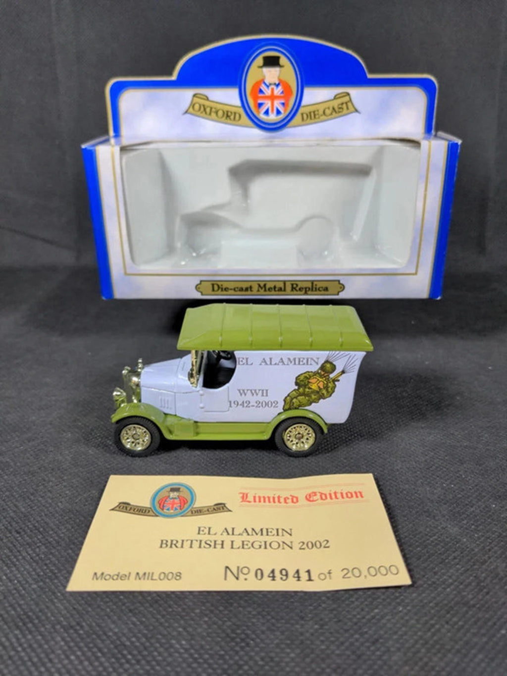 Oxford Diecast Ltd Edition El Alamein British Legion 2002 1:43 Scale MIL008 - Retrorama UK