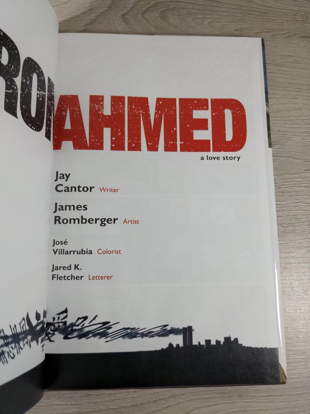 Vertigo Comics Aaron And Ahmed by Jay Cantor  Hardcover Graphic Novel 2011