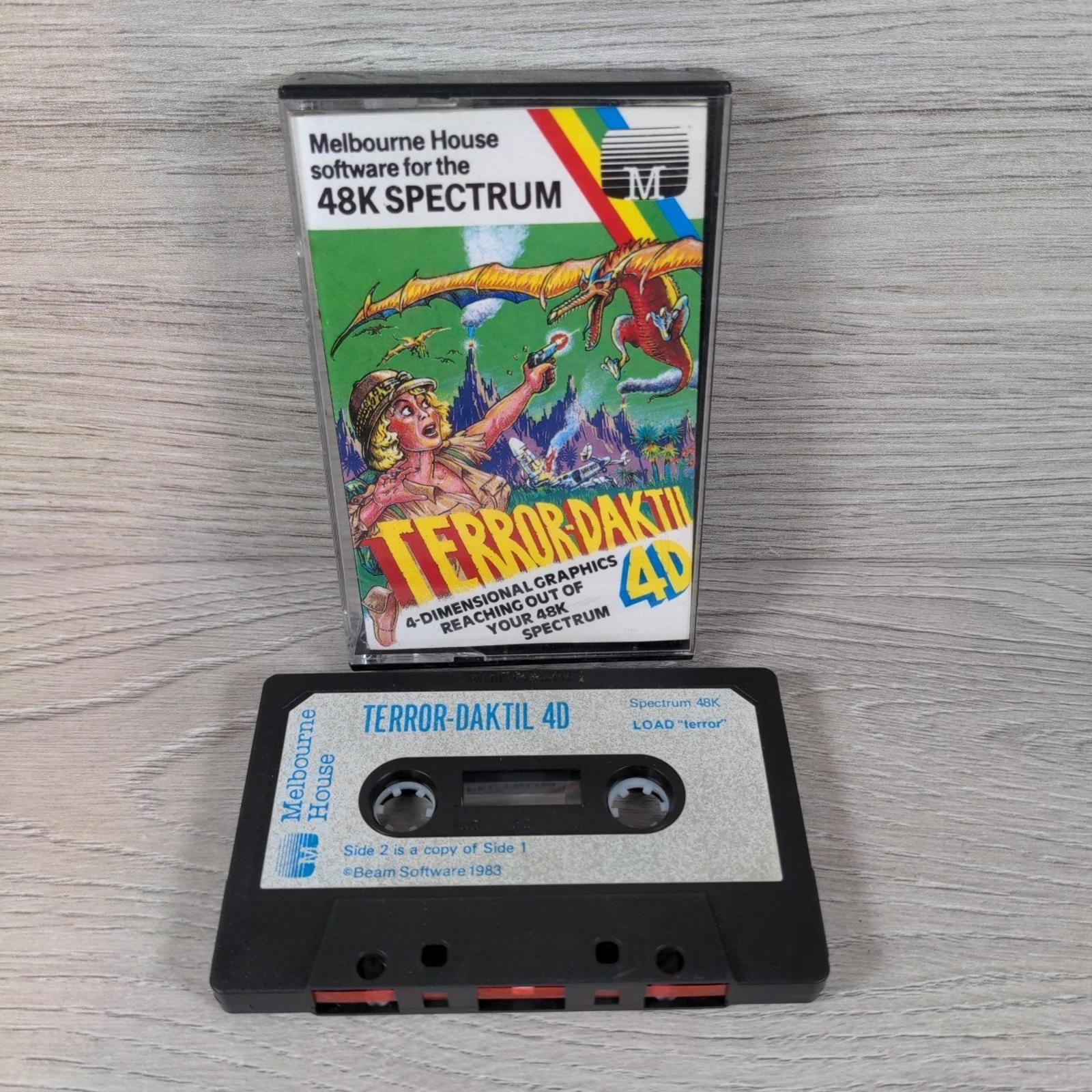 Terror-Daktil 4D ZX Spectrum 48K Game Cassette Melbourne House Tested & Working - Retrorama UK