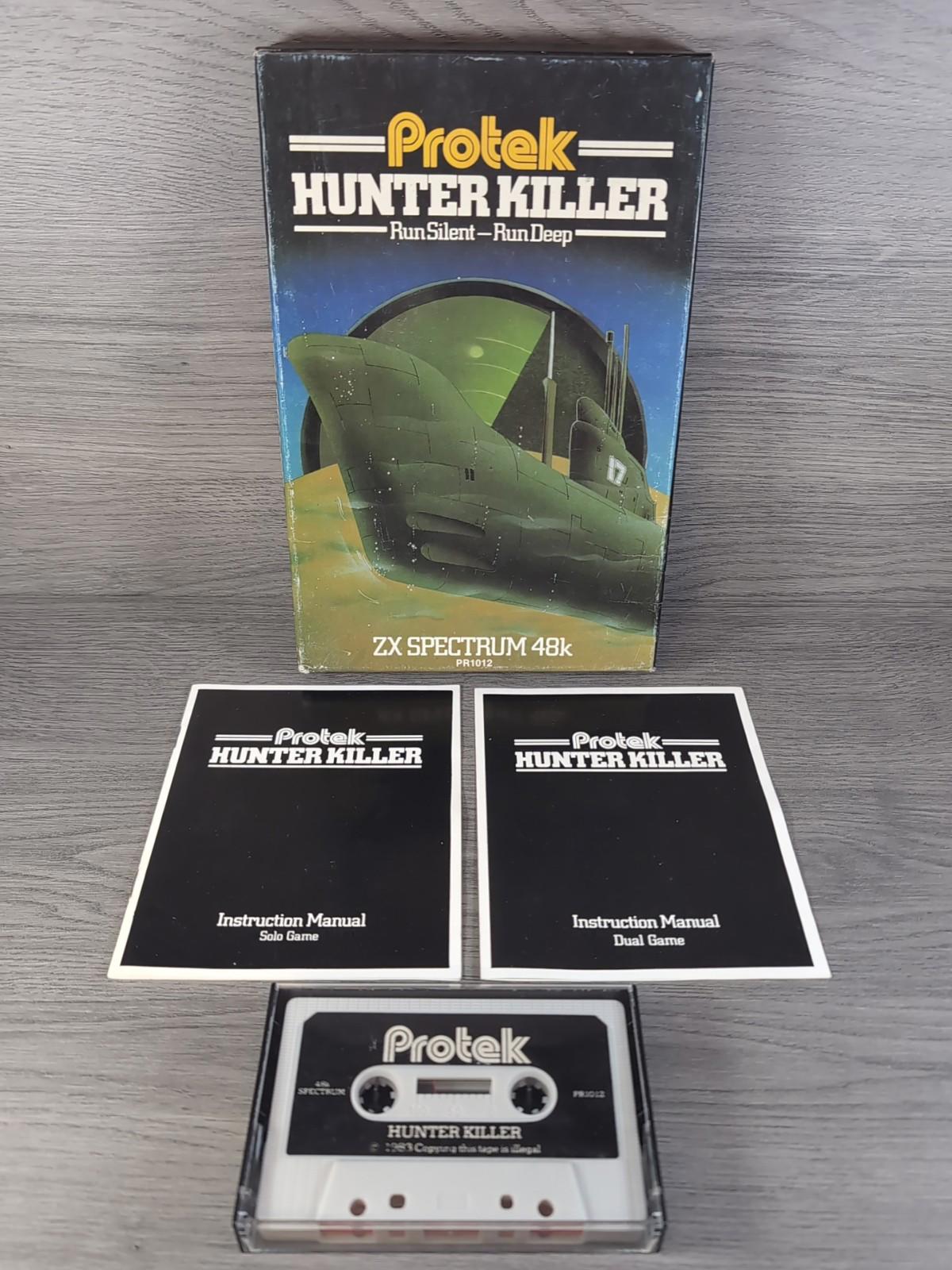 Hunter Killer - Protek 48K  ZX Spectrum Tested & Working 1983 Big Box PR1012 - Retrorama UK