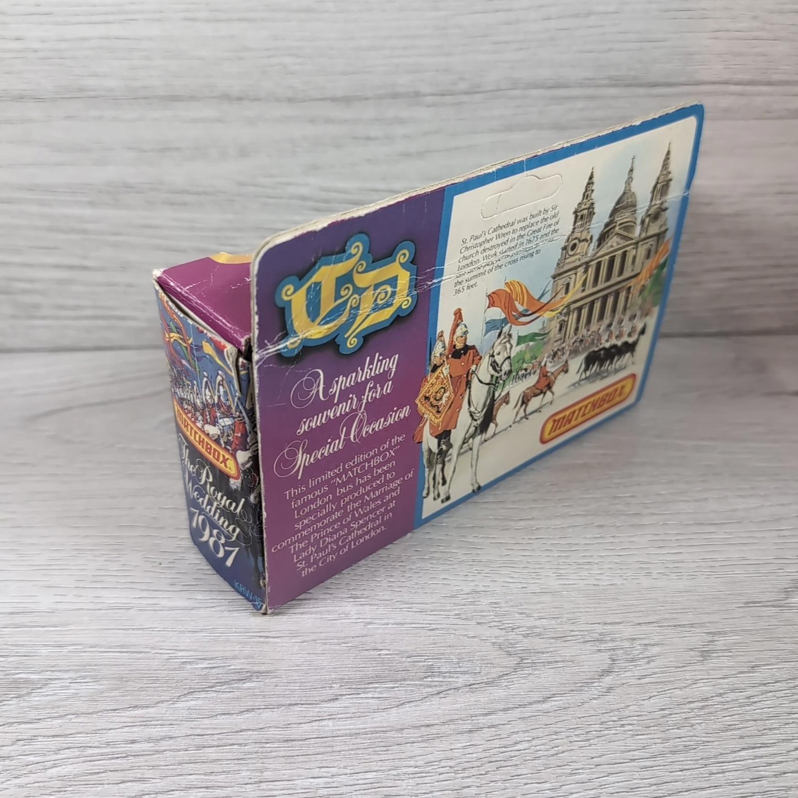 Matchbox 1981 Limited Edition Royal Wedding Bus Diecast Model
