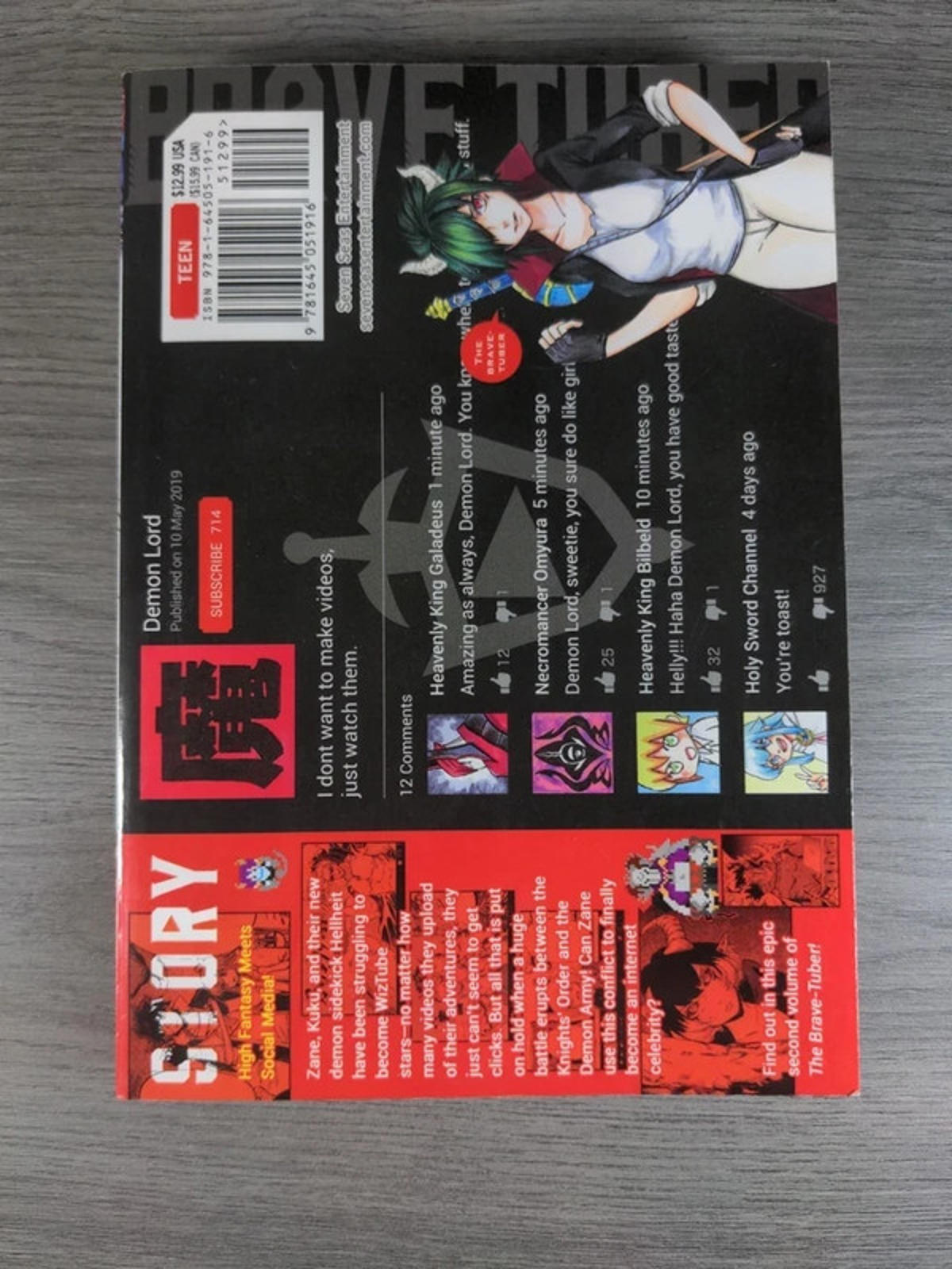 The Brave-Tuber Vol. 2 by Takahito Oosaki Manga Paperback Book 2020 - Retrorama UK