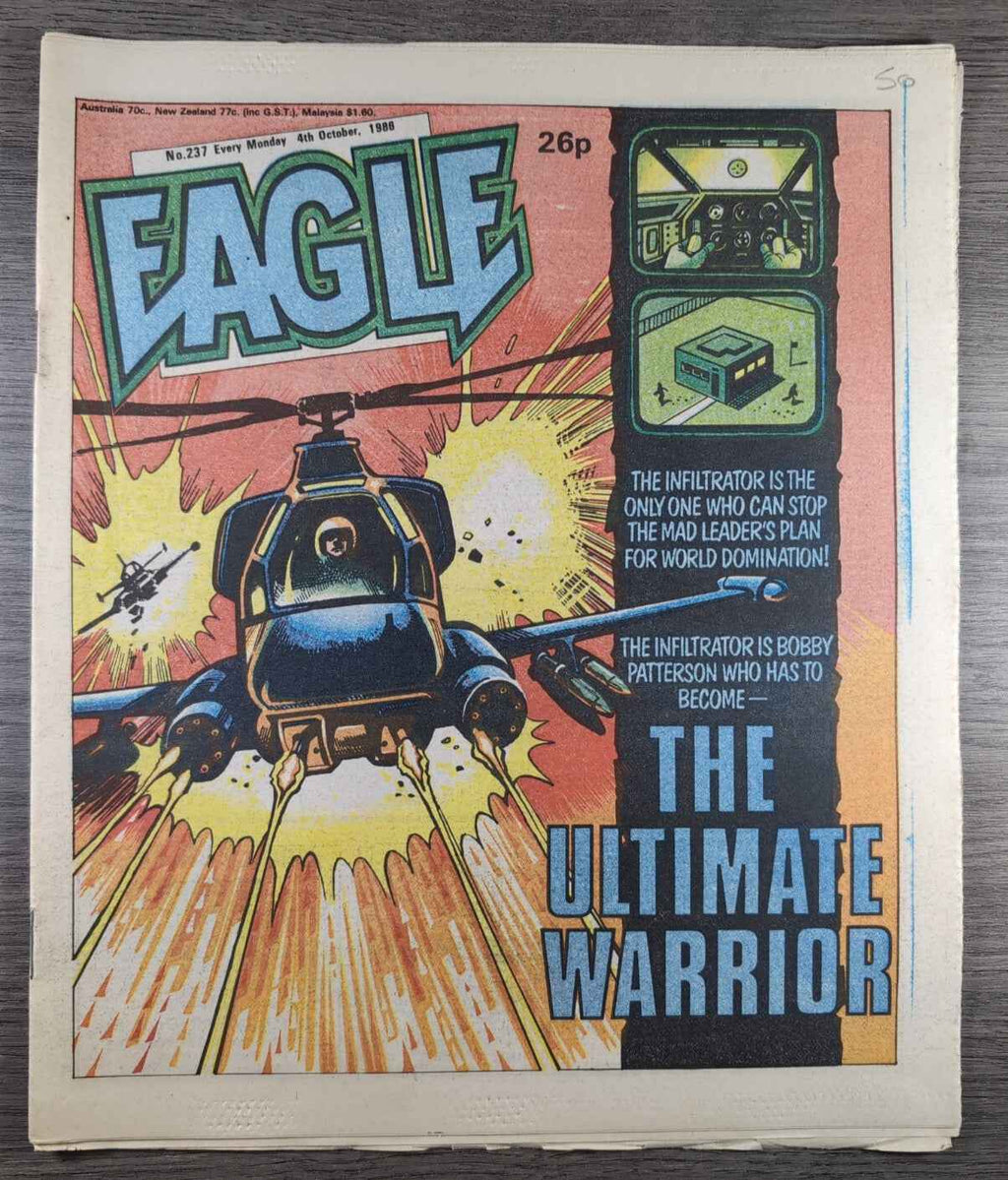 Eagle Comic Issue No. 237 4th October 1986 Vintage Retro UK Comic