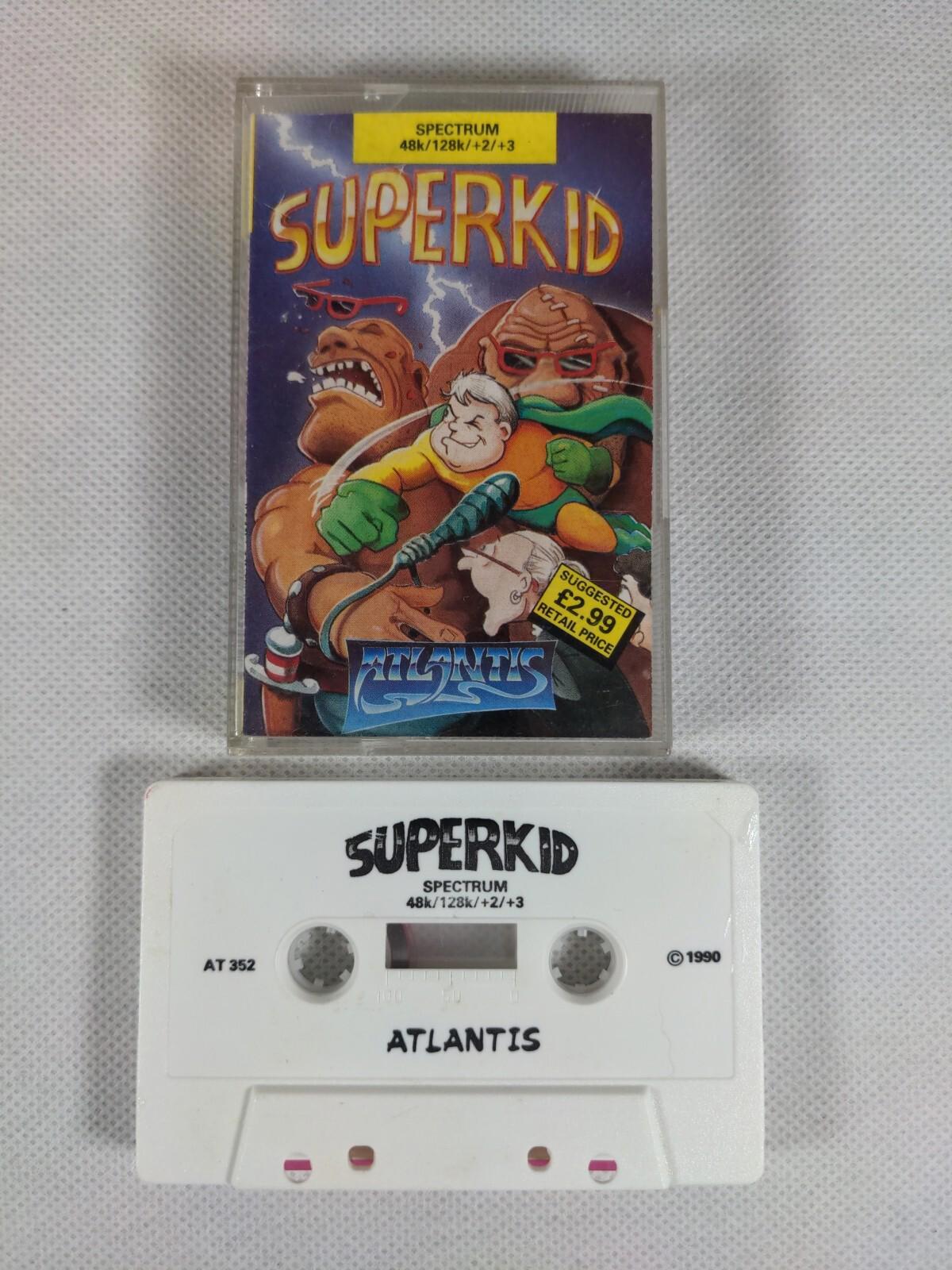 Superkid ZX Spectrum 48K 128K Game Cassette Atlantis Tested & Working