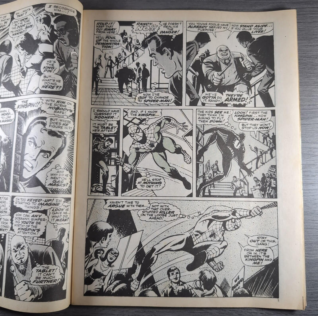 Spider-Man Comics Weekly No 78 Marvel Comics UK 10th August 1974 Vintage Comic