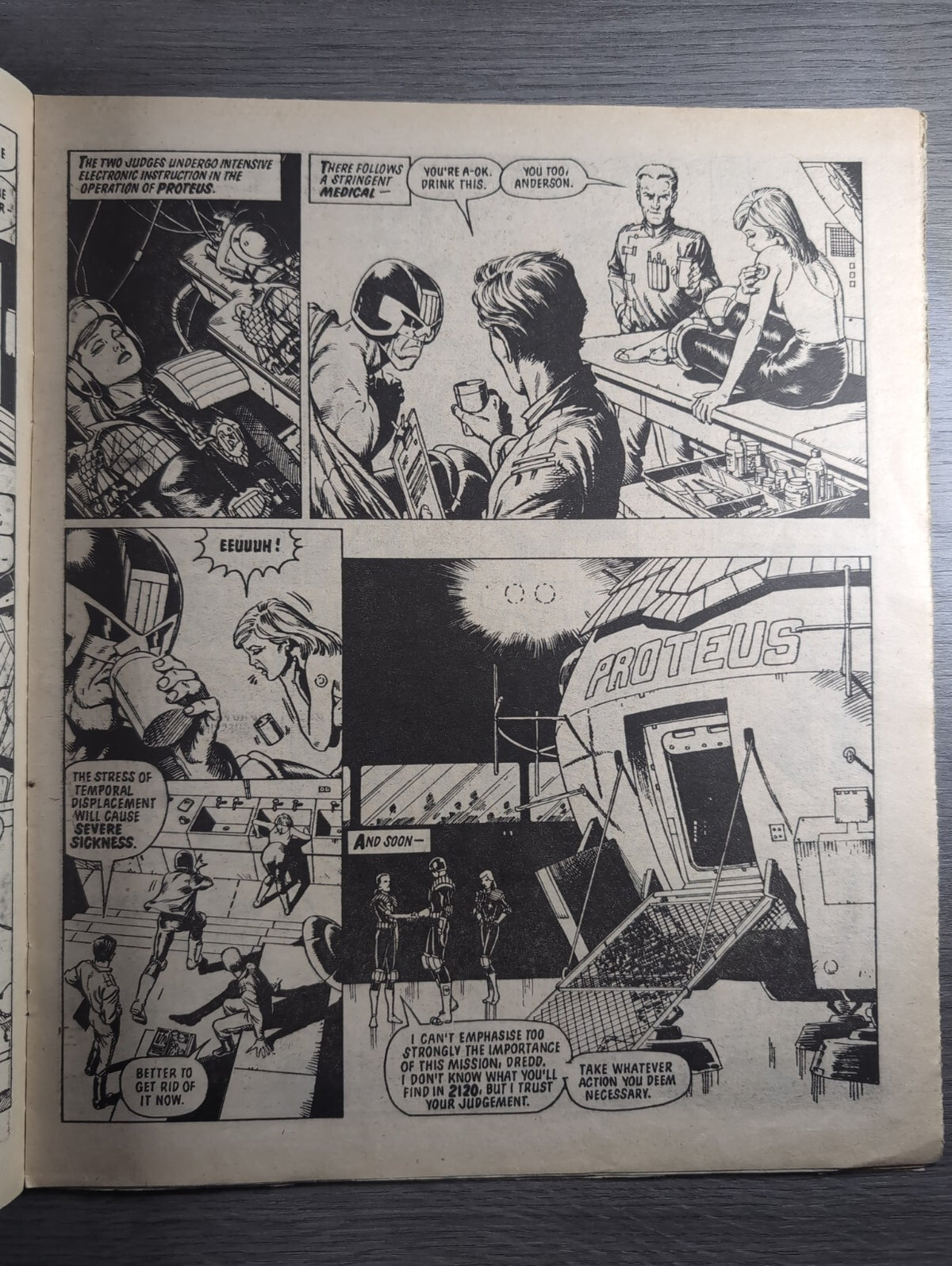 2000AD Prog 393 Featuring Judge Dredd Comic 24th Nov 1984 Vintage Retro Comic