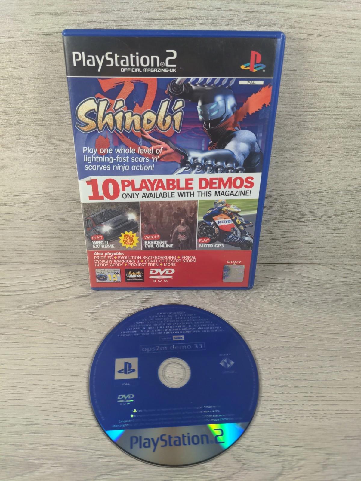 PS2 Demo Disc 33 May 2003 Shinobi Official UK Playstation 2 Magazine Disc
