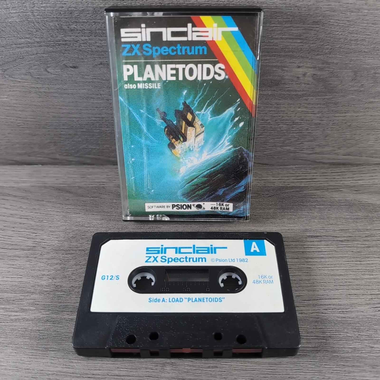 Planetoids (Missile) ZX Spectrum 16/48K Game Cassette Tested & Working