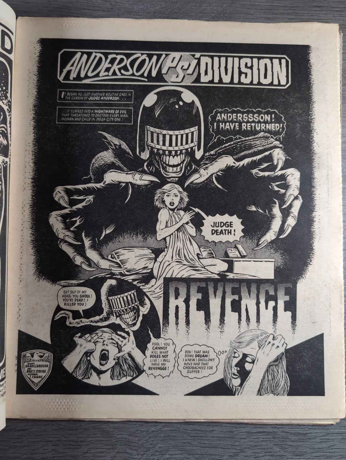 2000AD Prog 416 Featuring Judge Dread Comic 4th May 1985 Vintage Retro Comic