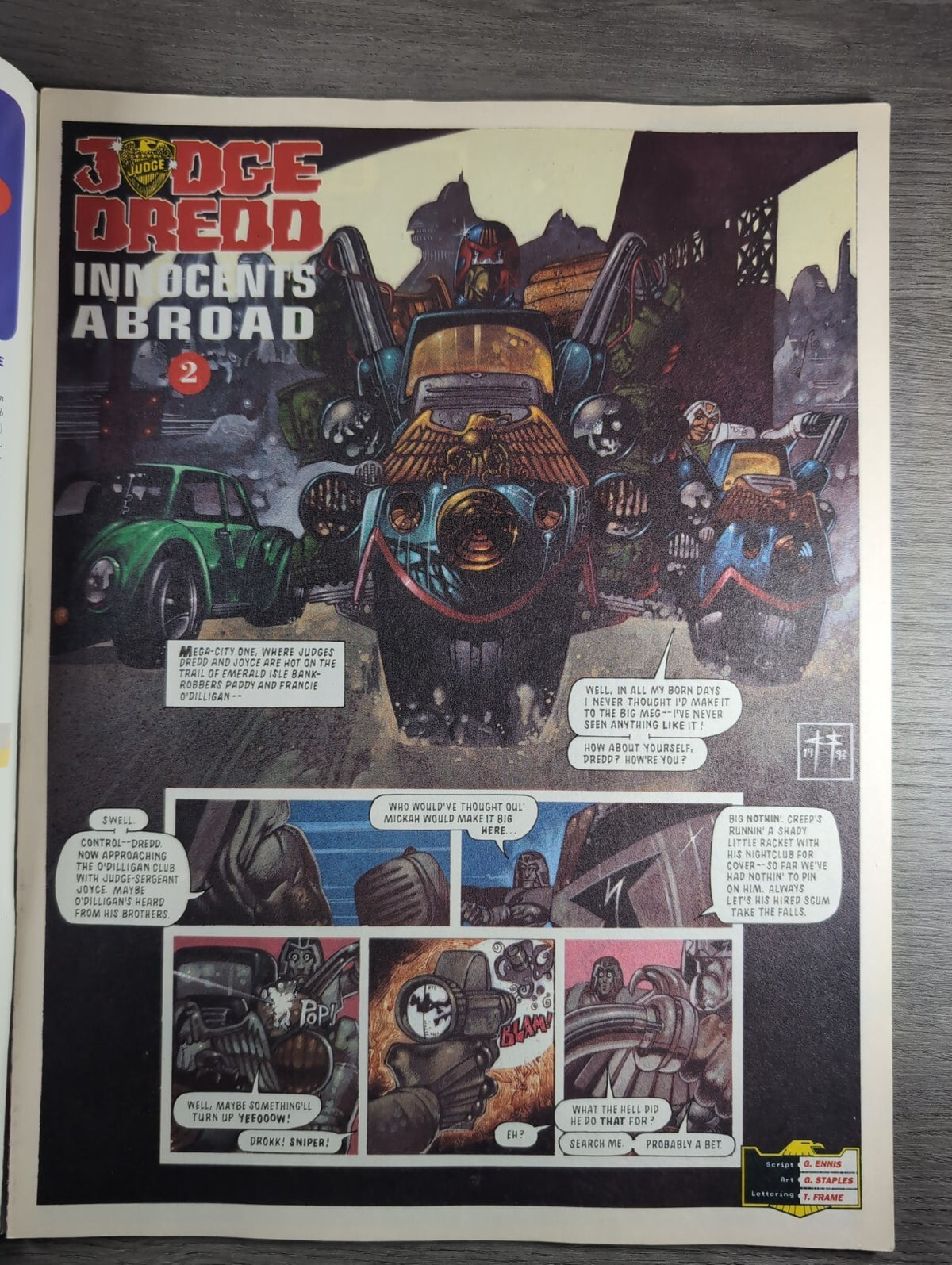 2000AD Prog 805 Featuring Judge Dredd Comic 17th Oct 1992 Vintage Retro Comic