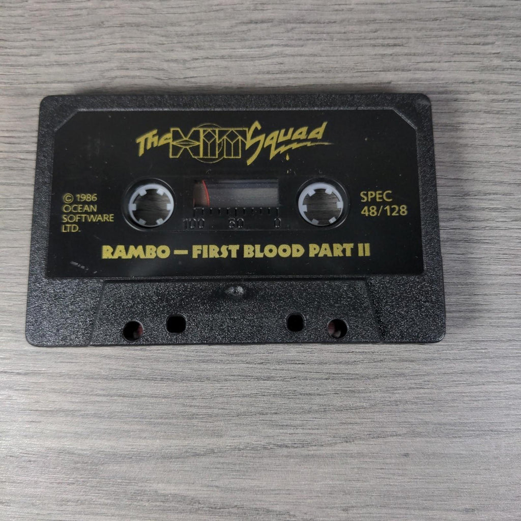 Rambo First Blood Part 2 ZX Spectrum 48/128K Game Cassette Tested & Working
