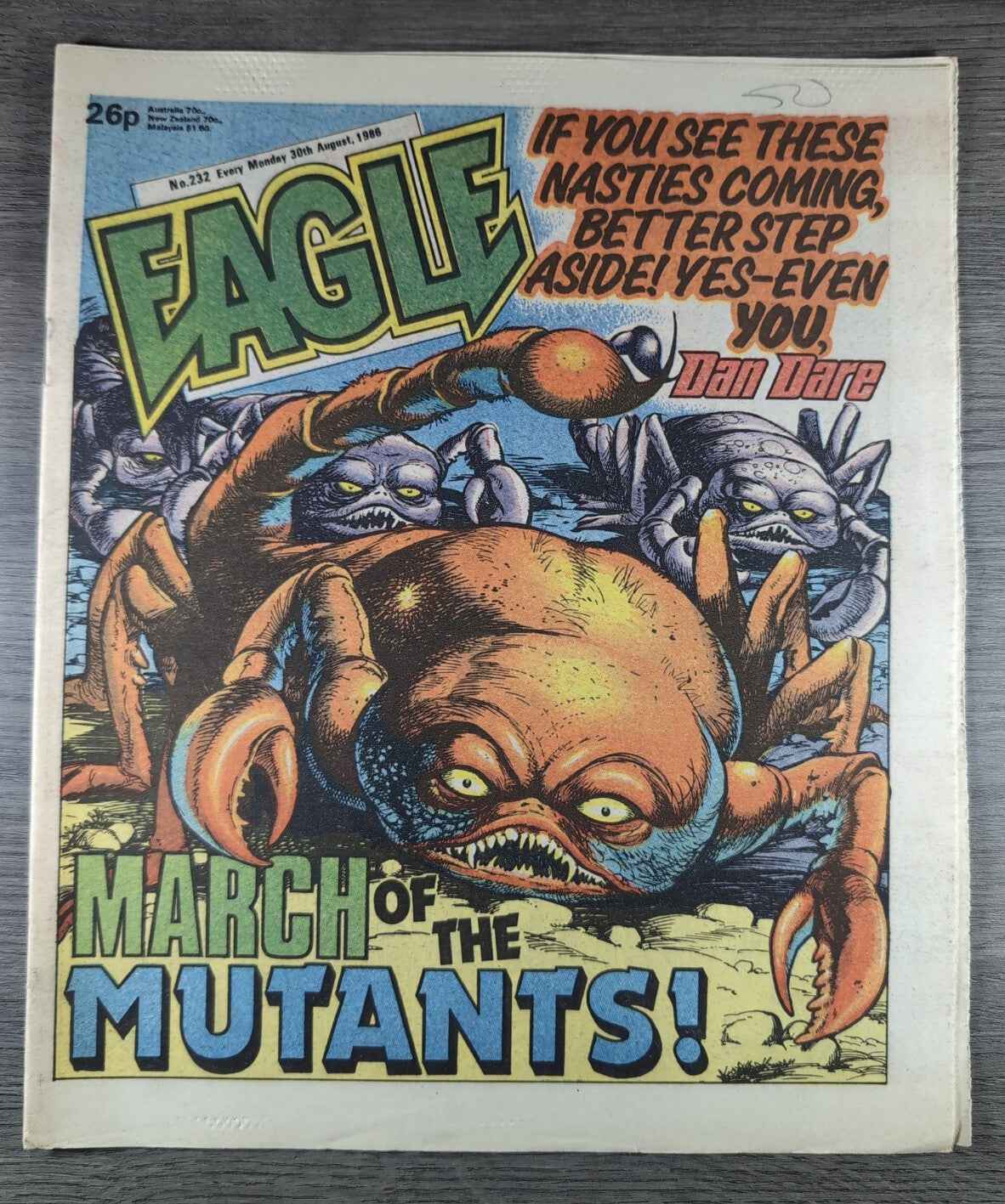Eagle Comic Issue No. 232 30th August 1986 Vintage Retro UK Comic