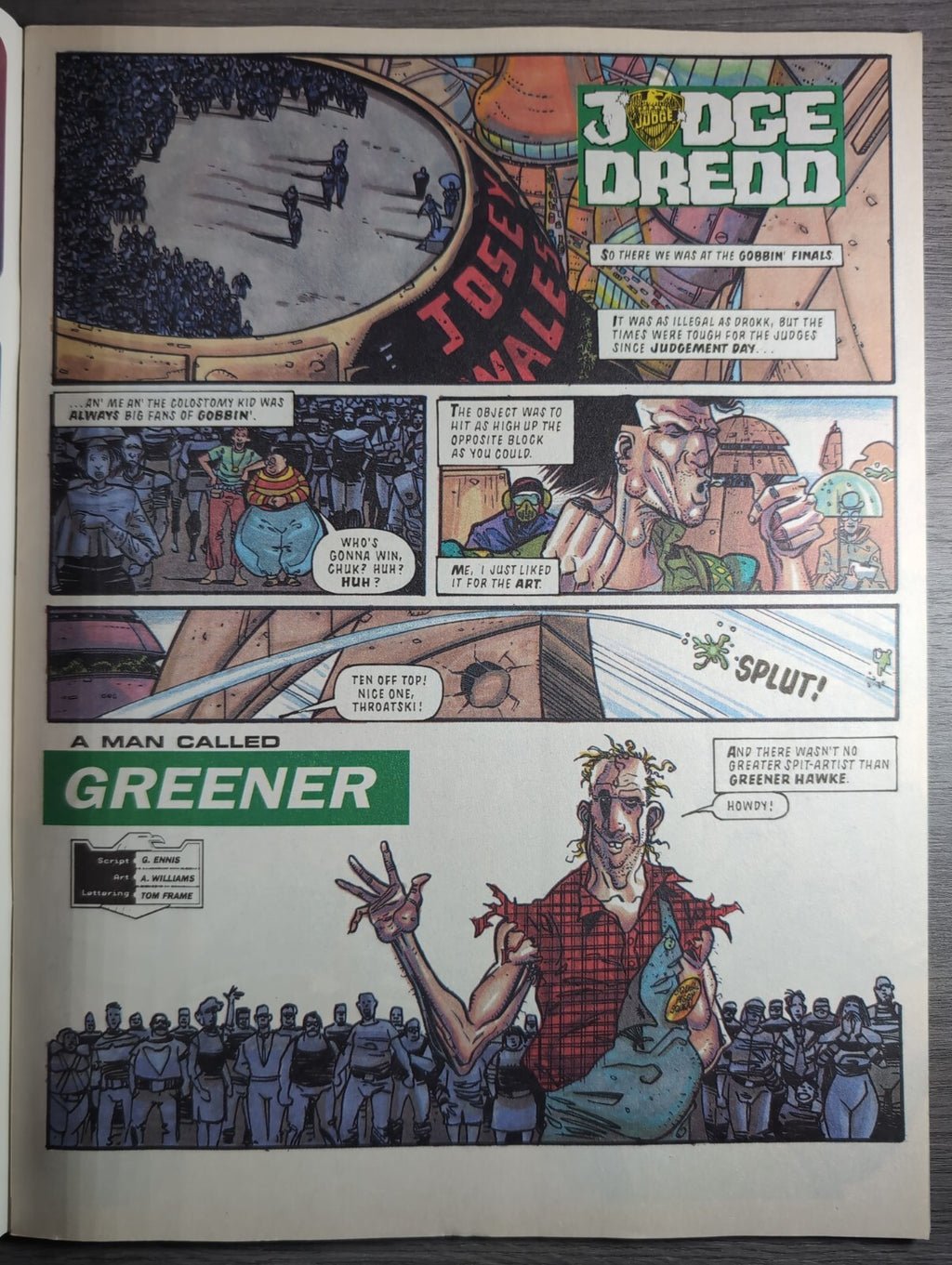 2000AD Prog 828 Featuring Judge Dredd Comic 27th March 1993 Vintage Retro Comic