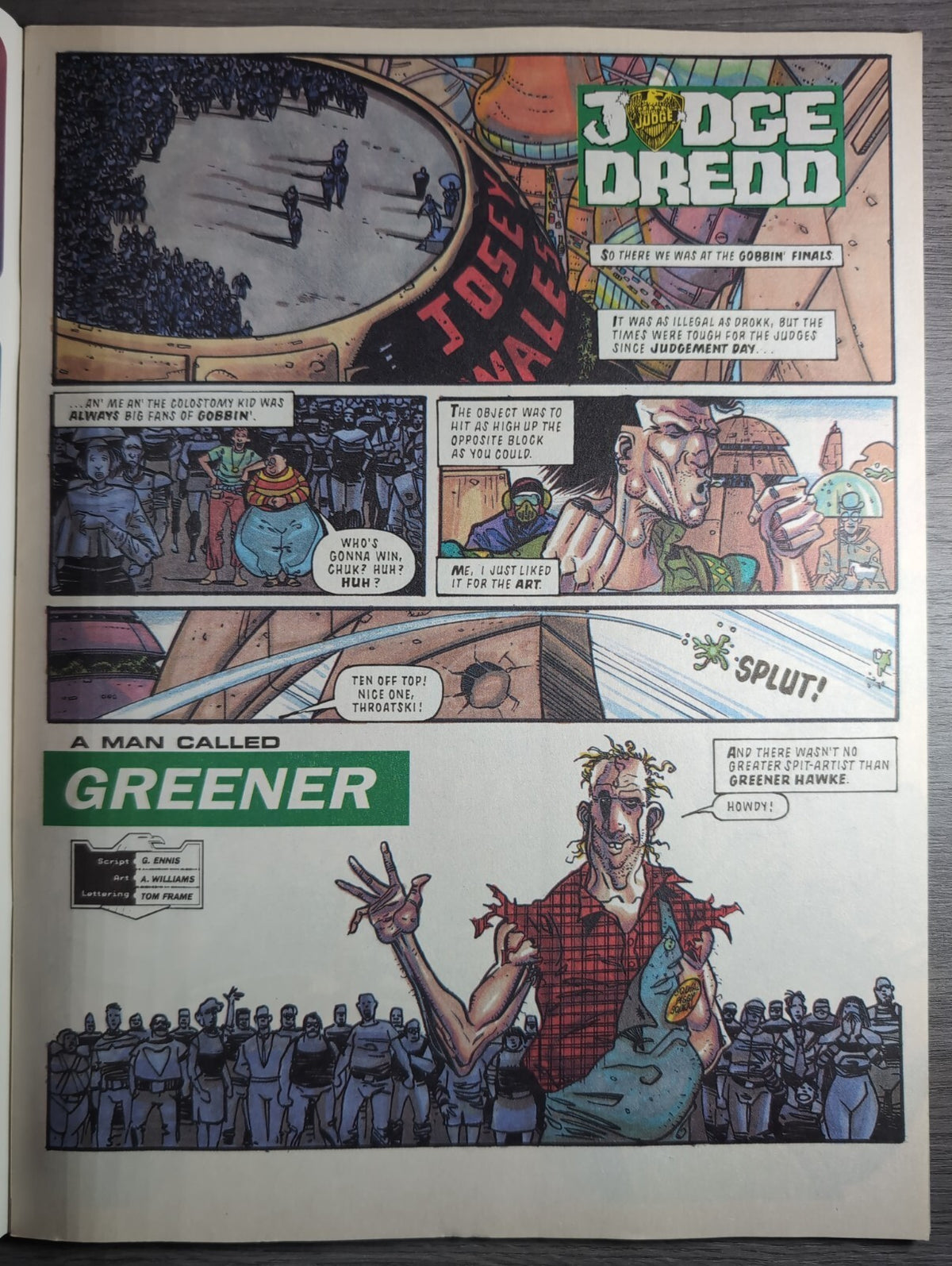2000AD Prog 828 Featuring Judge Dredd Comic 27th March 1993 Vintage Retro Comic