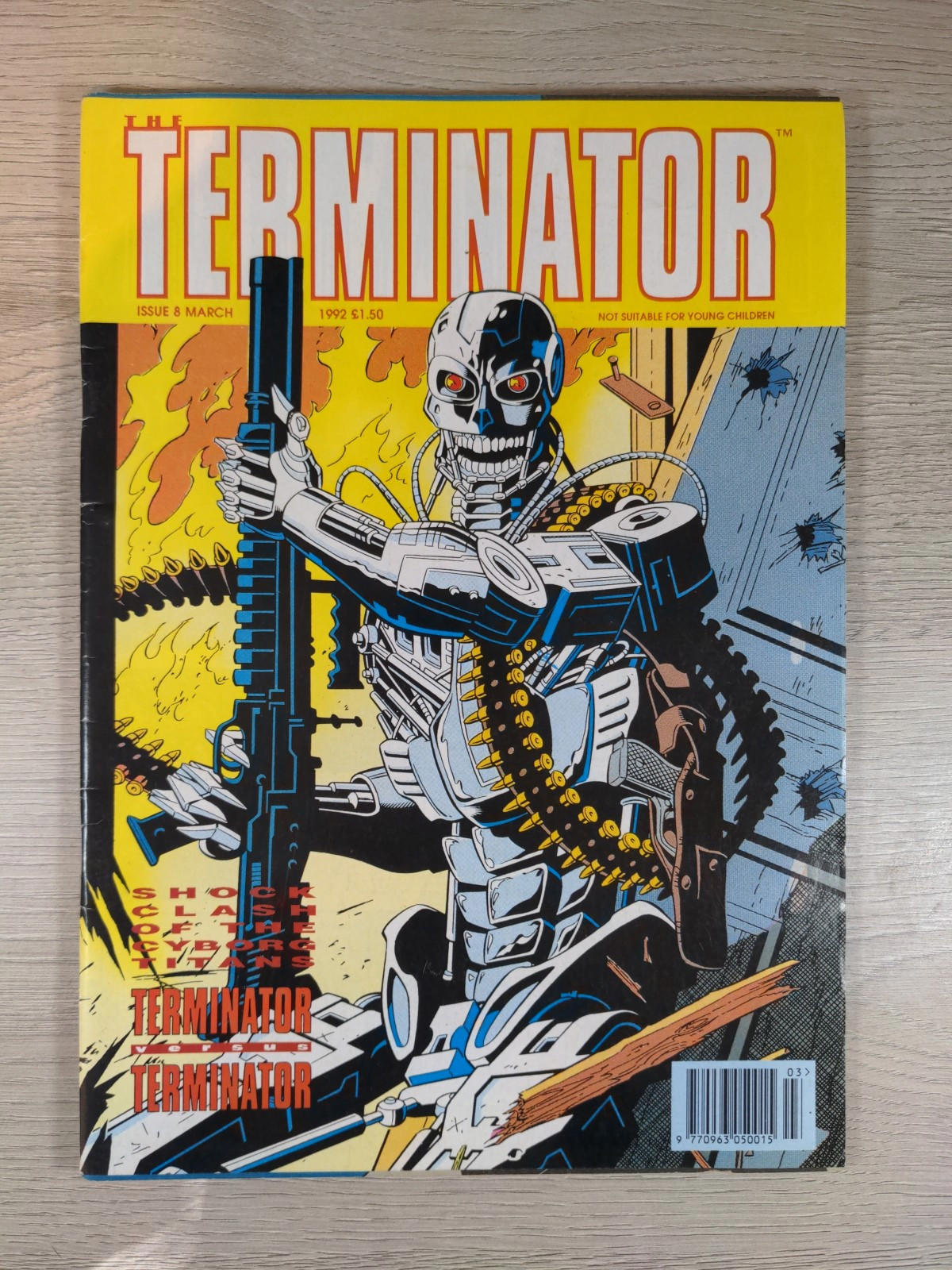 The Terminator Comic Issue 8 March 1992 Trident Comics Vintage - Retrorama UK