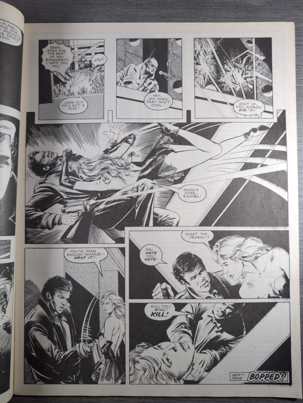 2000AD Prog 615 Featuring Judge Dread Comic 25th Feb 1989 Vintage Retro Comic