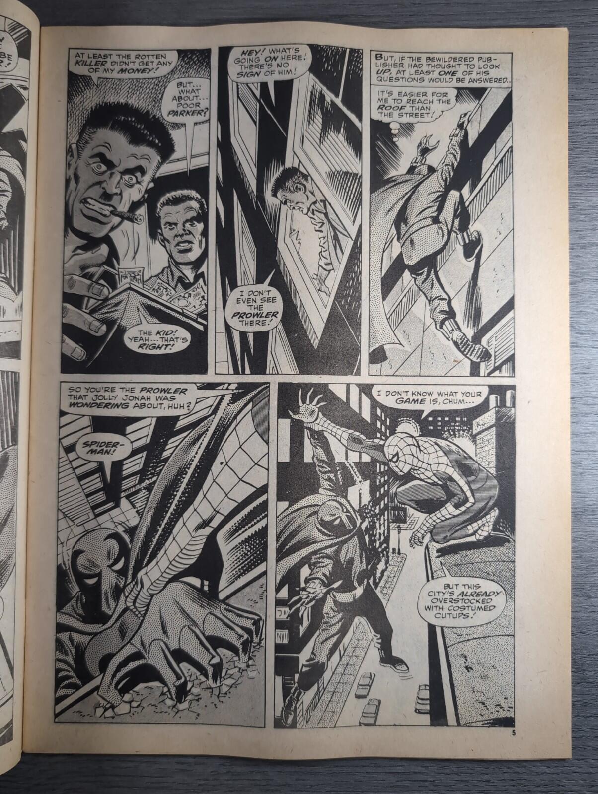 Spider-Man Comics Weekly No 97 Marvel Comics UK 21st December 1974 Vintage Comic