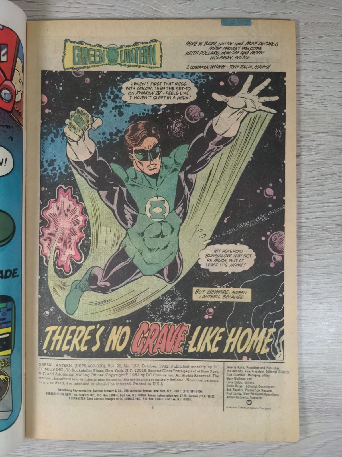 DC Comics Green Lantern #157 October 1982 Vintage Comic