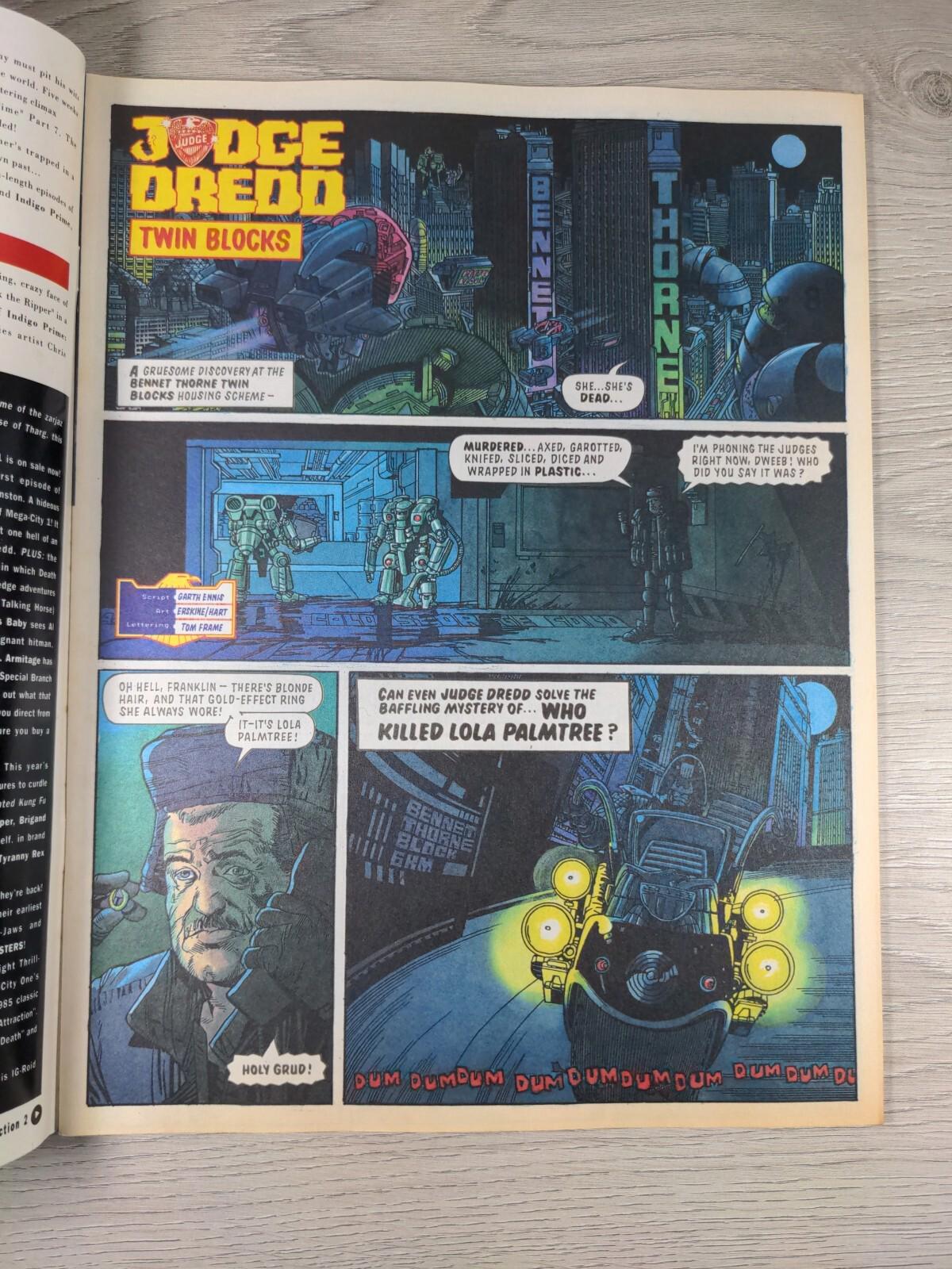 2000AD Featuring Judge Dredd Prog 741 July 1991 Vintage Comic