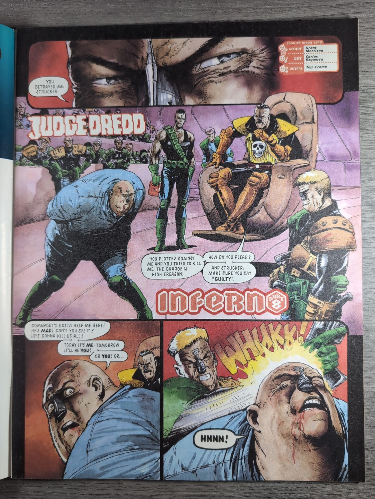2000AD Prog 849 Featuring Judge Dredd Comic 21st Aug 1993 Vintage Retro Comic