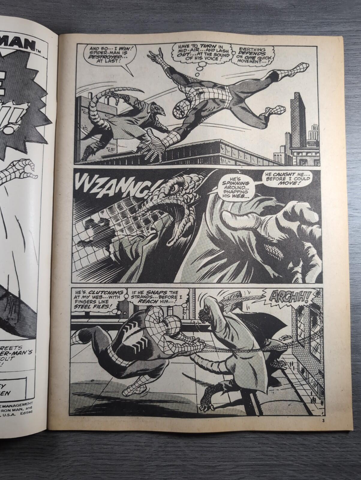 Spider-Man Comics Weekly No 93 Marvel Comics UK 23rd November 1974 Vintage Comic
