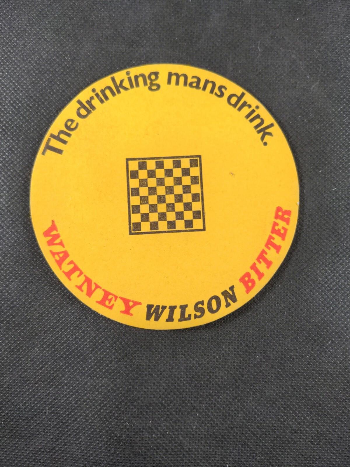 5 Vintage Beer Mats Wilsons Watneys Ale Bitter