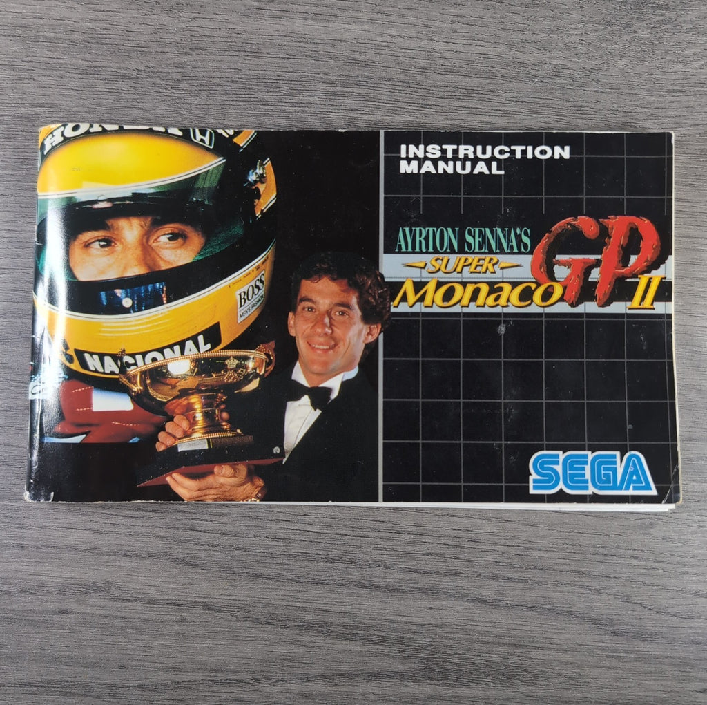 Ayrton Sennas Super Monaco GP II Sega Mega Drive Game Tested & Working