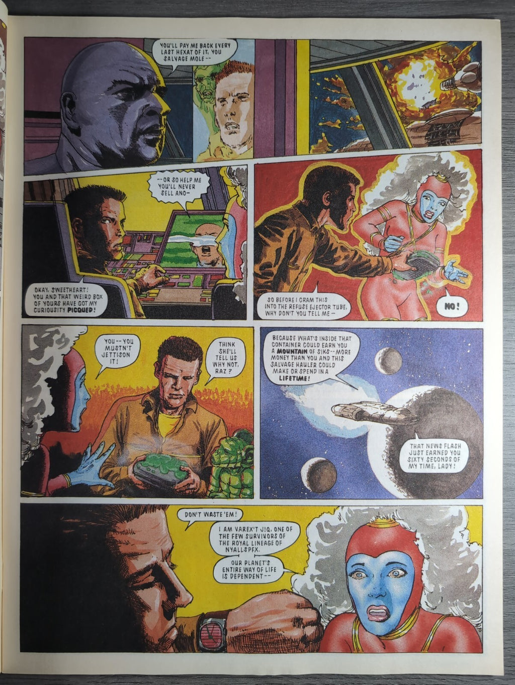 2000AD Prog 710 Featuring Judge Dredd Comic 22nd Dec 1990 Vintage Retro Comic