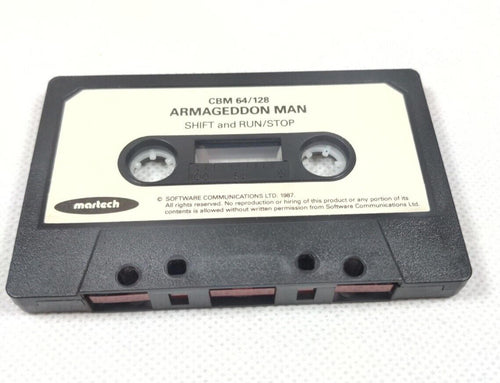 Armageddon Man Commodore 64 C64 Game Cassette Only Tested & Working - Retrorama UK
