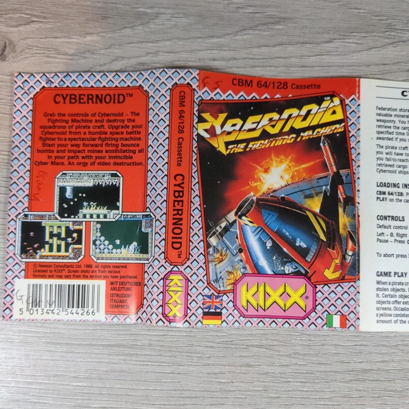 Cybernoid Commodore 64 C64 Game Cassette Tested & Working