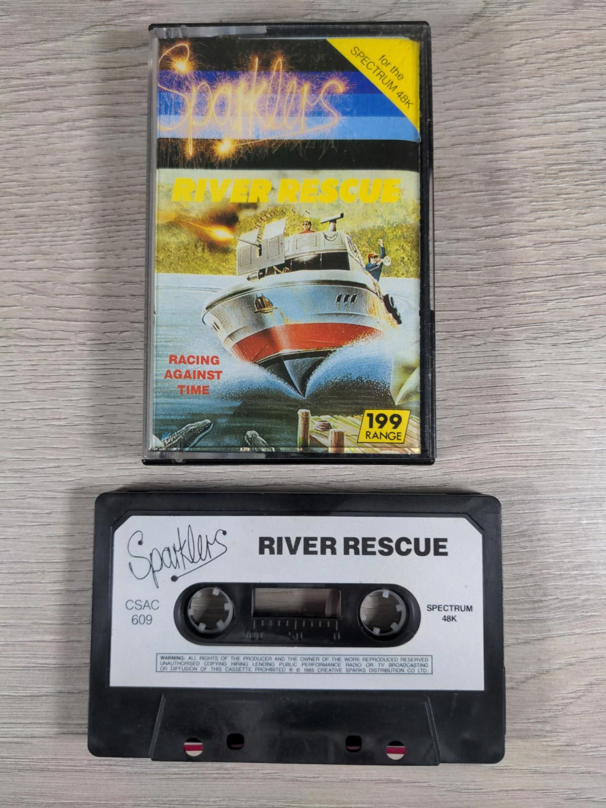 River Rescue ZX Spectrum 48K Game Cassette Tested & Working - Retrorama UK