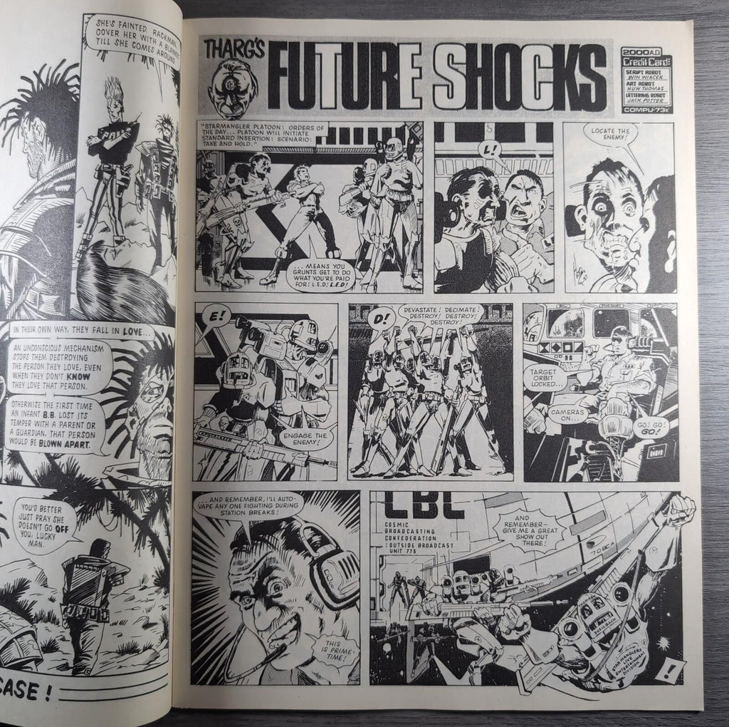 2000AD Prog 553 Featuring Judge Dredd 19th December 1987 Vintage Comic